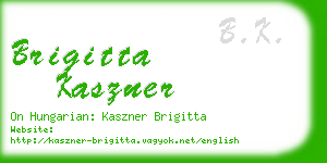 brigitta kaszner business card